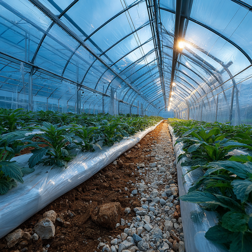 agricultural blown film extrusion films for greenhouse and mulch applications